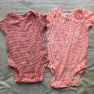 2 baby onesies